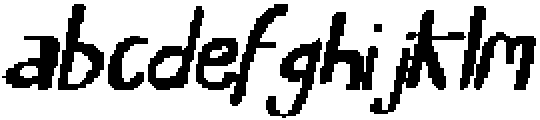 CSBartonPixel-Regular otf (400) Font LOWERCASE