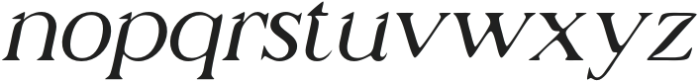 CSBiancaDrawn-Italic otf (400) Font LOWERCASE