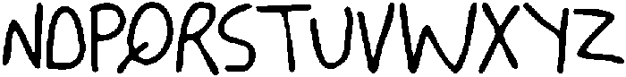 CSBimboDrawn-Regular otf (400) Font UPPERCASE