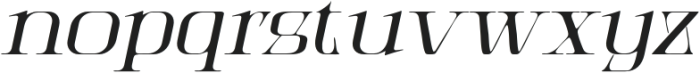 CSDiamondDrawn-Italic otf (400) Font LOWERCASE