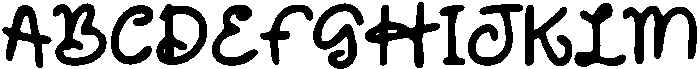 CSGalyaDrawn-Regular otf (400) Font UPPERCASE