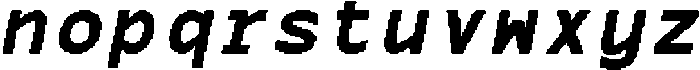 CSGayleMonoPixel-Regular otf (400) Font LOWERCASE
