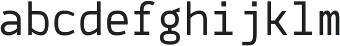 CSGenioMono-Regular otf (400) Font LOWERCASE