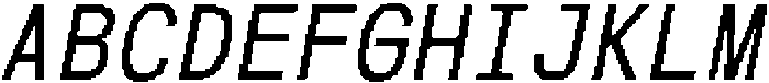 CSGenioMonoPixel-Regular otf (400) Font UPPERCASE