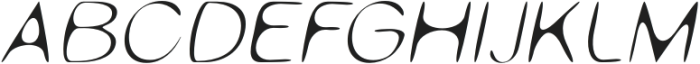 CSGeraldDrawn-Italic otf (400) Font UPPERCASE