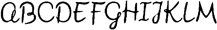 CSGiftedDrawn-Regular otf (400) Font UPPERCASE