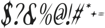 CSMaliciousDrawn-Italic otf (400) Font OTHER CHARS