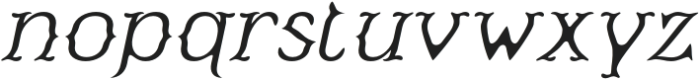 CSMalionDrawn-Italic otf (400) Font LOWERCASE