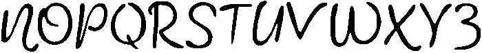 CSMercyDrawn-Regular otf (400) Font UPPERCASE