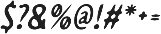 CSRazelDrawn-Italic otf (400) Font OTHER CHARS