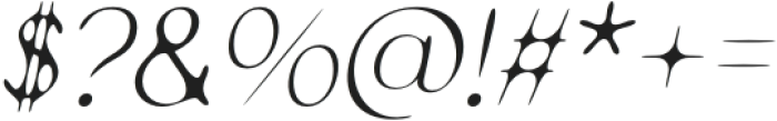 CSResidentDrawn-Italic otf (400) Font OTHER CHARS