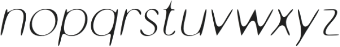 CSResidentDrawn-Italic otf (400) Font LOWERCASE