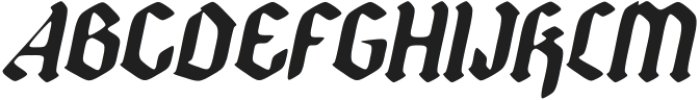 CSSavageDrawn-Italic otf (400) Font UPPERCASE