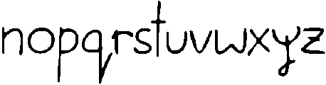 CSSayvilleDrawn-Regular otf (400) Font LOWERCASE