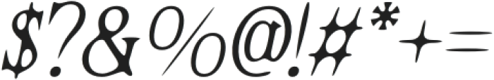 CSSheilaDrawn-Italic otf (400) Font OTHER CHARS