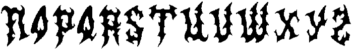 CSSpookyDrawn-Regular otf (400) Font LOWERCASE