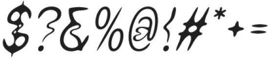 CSSublimeDrawn-Italic otf (400) Font OTHER CHARS