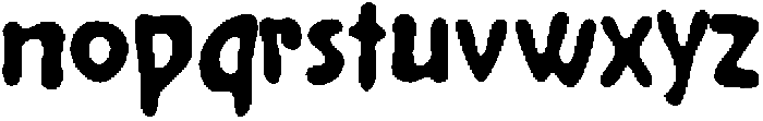 CSWarpedDrawn-Regular otf (400) Font LOWERCASE