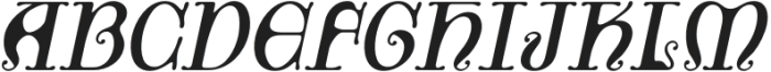 CSWhaleDrawn-Italic otf (400) Font UPPERCASE
