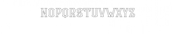 CS Maria Outline.otf Font LOWERCASE