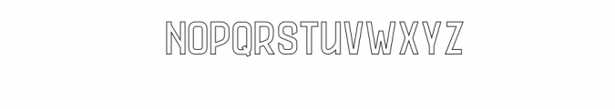 CS Rocky Outline.otf Font LOWERCASE