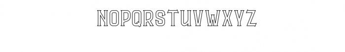 CS Rocky Vintage Outline.otf Font LOWERCASE