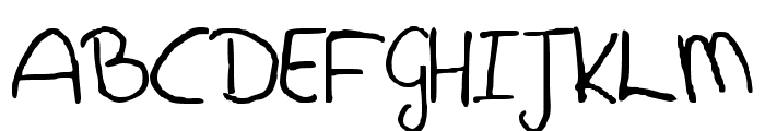 Csenge Handwriting Regular Font UPPERCASE