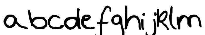 Csenge Handwriting Regular Font LOWERCASE