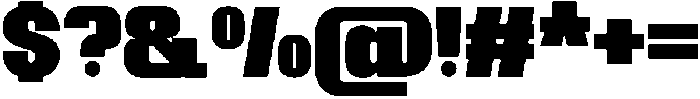 CT Blocsent Regular otf (400) Font OTHER CHARS