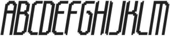 CT Thuman Pixel Oblique otf (400) Font UPPERCASE