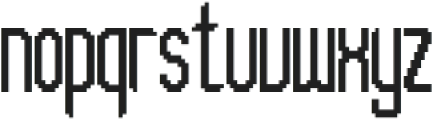 CT Thuman Pixel Regular otf (400) Font LOWERCASE