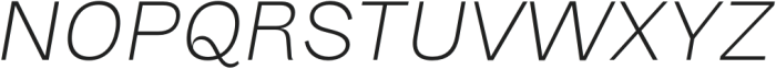 CTM Sans Italic ExtraLight Italic otf (200) Font UPPERCASE