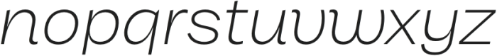 CTM Sans Italic ExtraLight Italic otf (200) Font LOWERCASE