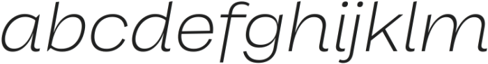 CTM Sans Italic Variable ttf (400) Font LOWERCASE