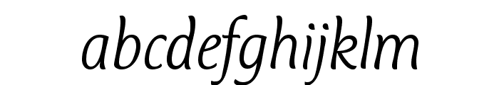 CTMercuriusStd-LightItalic Font LOWERCASE