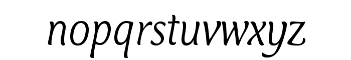 CTMercuriusStd-LightItalic Font LOWERCASE