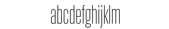 ActionCondensedLight Grade1 Reduced Font LOWERCASE