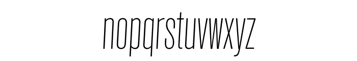 ActionCondensedLight Grade1Italic Reduced Font LOWERCASE