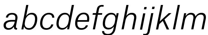 AtlasGrotesk LightItalic Reduced Font LOWERCASE