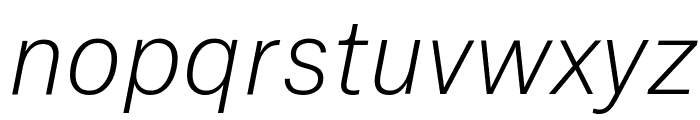 AtlasGrotesk ThinItalic Reduced Font LOWERCASE