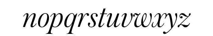 Austin LightItalic Reduced Font LOWERCASE