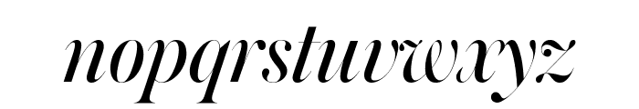 AustinHairline Italic Reduced Font LOWERCASE