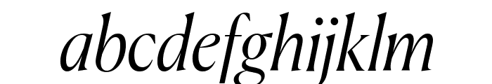 Canela LightItalic Reduced Font LOWERCASE