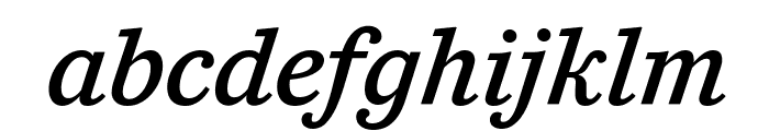 CaponiSlab MediumItalic Reduced Font LOWERCASE