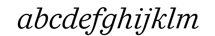 CaponiSlab RegularItalic Reduced Font LOWERCASE