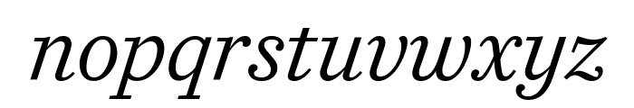 CaponiSlab RegularItalic Reduced Font LOWERCASE