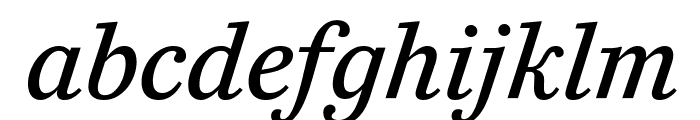 CaponiText RegularNo2Italic Reduced Font LOWERCASE