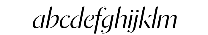 DalaMoa LightItalic Reduced Font LOWERCASE