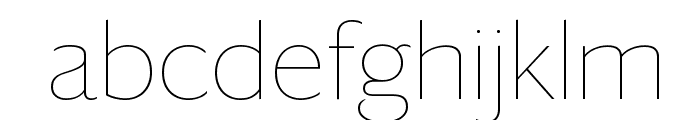 DarbySans Thin Reduced Font LOWERCASE