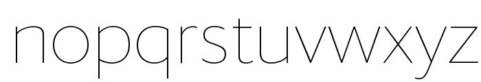 DarbySans Thin Reduced Font LOWERCASE